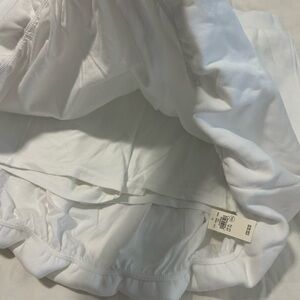 aerie White Bubble Hem SKORT